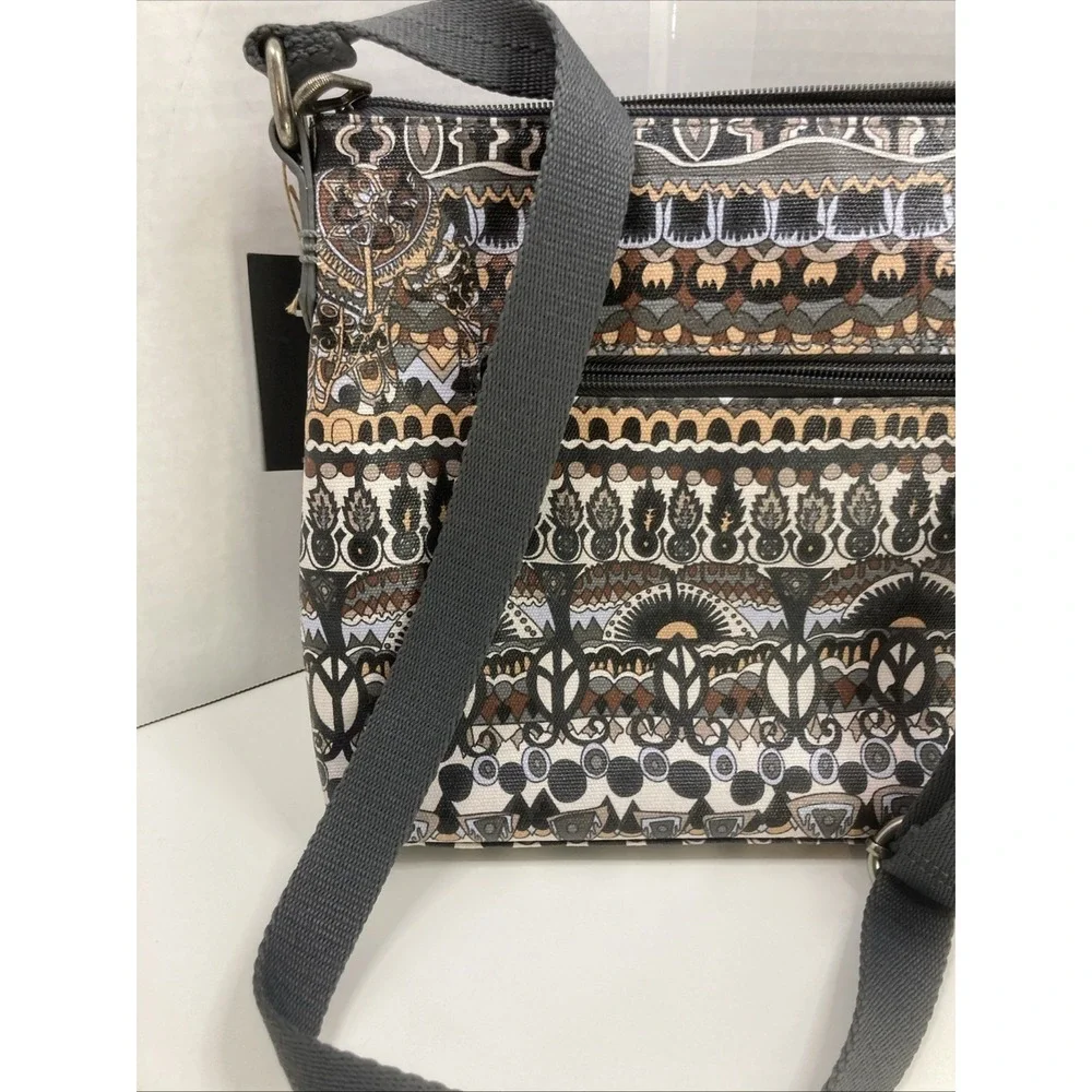 NWT Sakroots‎ Purse Crossbody Bag Desert Strip Peace Sign Style 109651